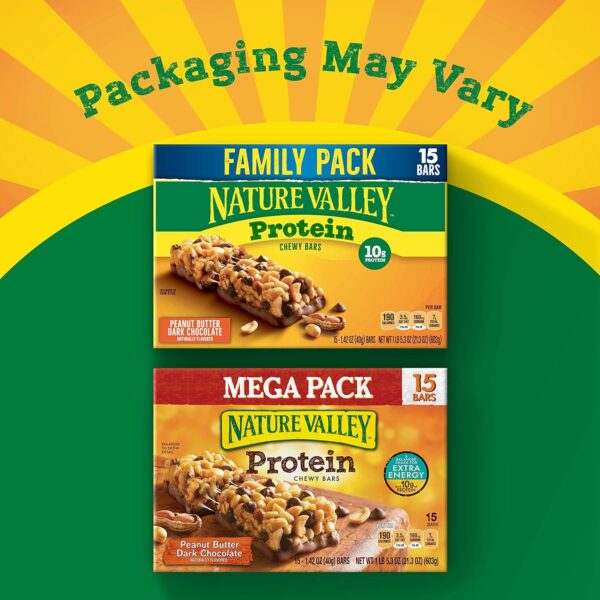 Nature Valley Chewy Granola Bars, Protein, Peanut Butter Dark Chocolate, 15 bars - Image 2