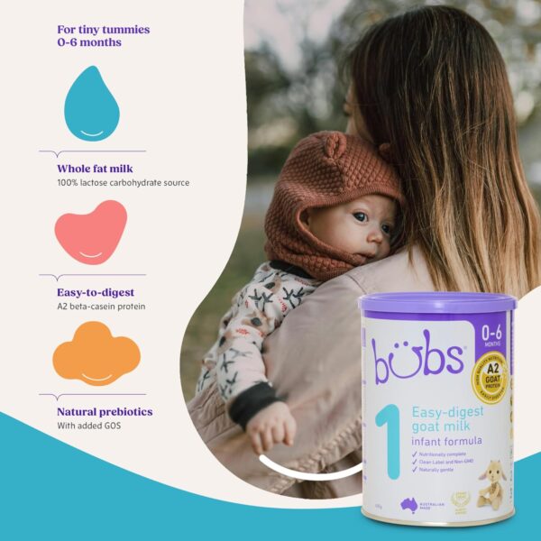 Goat Milk Infant Formula Stage 1, Infants 0-6 months, Goat Milk, 14.1 oz - Image 2