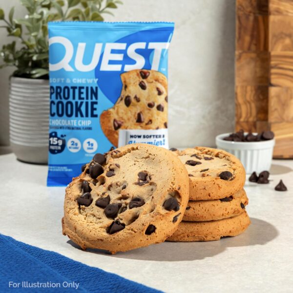 Quest Nutrition Chocolate Chip Protein Cookie,12 Count - Image 3