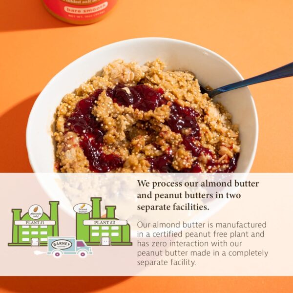 Barney Butter Almond Butter, Bare Smooth, No Added Sugar or Salt - Image 4